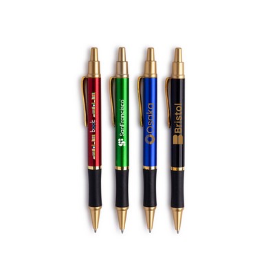 Sleeker Click Pen - Gold Accents